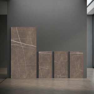 Solid Sugar Grey 800x1600mm Glossy Porcelain Floor And Wall <b>Tiles</b> Modern Grey Stone Design 80x160cm - Product Image 5