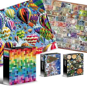 Custom OEM Print 1000 Pieces Jigsaw Puzzle Cutting Machine Made Adult Puzzle Games Sublimation DIY Blank Puzzle Manufacturer