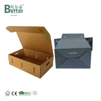 Boîte d'expédition portable en carton ondulé enduit de cire, imperméable, personnalisée, pour la pêche et l'agriculture, avec gaufrage