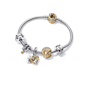 Bracciale Originale S925 in Argento con Stelle Blu Scintillanti, Stile Fiabesco, DIY Pandoraer, Vendita Diretta dal Produttore - Product Image 2