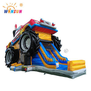 Château gonflable de fête WINSUN de haute qualité, combo <span class=keywords><strong>Monster</strong></span> Truck, château gonflable semi-fermé - Product Image 2