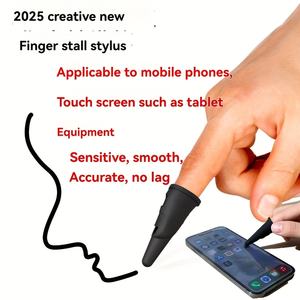 Funda de dedo de pantalla táctil de silicona flexible para escribir juegos de dibujo en tabletas de teléfonos inteligentes - Product Image 5