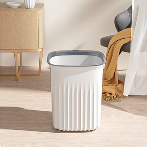 Simple Household Trash Can Rectangular Lidless Pressure Ring Indoor Kitchen Bathroom Waste <b>Bin</b> - Product Image 4