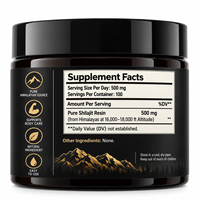 Résine de Shilajit de l'Himalaya en gros – Complément Herbal Pur à 100 % de Qualité Or pour le Soutien Immunitaire des Adultes