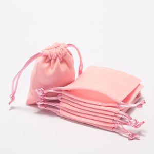Pochette en velours rouge personnalisée avec logo, conteneur écologique pour bijoux, emballage pour bijoux - Product Image 4