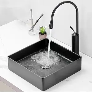 Customized Wholesale Bathroom Stainless Steel 304 Single Basin Sink With Pop Up Waste Drainer