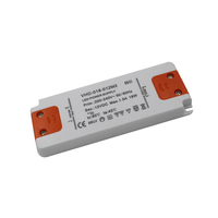 Transformateur LED isolé de classe 2, alimentation électrique, 220 V/240 V CA vers 12 V/24 V CC, 15-18 W, 12 mm, fin