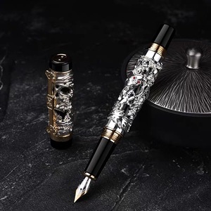 Jinhao Draogn Phoenix Luxury Vintage Beauty Pluma estilográfica de metal de estilo antiguo-Pluma de colección exquisita-Ideal para hombres y mujeres - Product Image 3