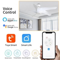 Kits de ventilateur de plafond décoratif en gros, télécommande tuya marocain grand ventilateur de plafond avec lumières led