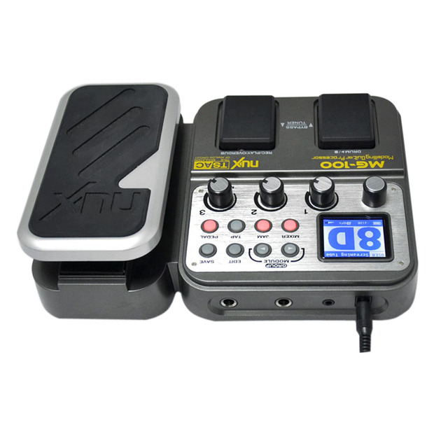 NUX MG-100 Metal Guitar Effects Processor with 24 Classic Amp Models Distortion Pedals & Acoustic Guitar Features-Durable Design