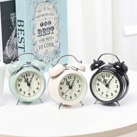 Drops hipping Shopify Lauter Retro Klingeln Wecker mit Nachtlicht Ideales Geschenk für Studenten Schlafzimmer Dekoration Stille Uhr