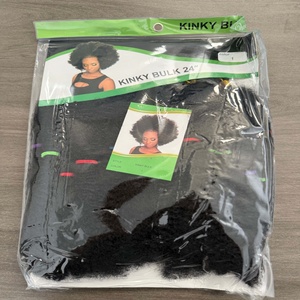 Offre Spéciale : Extensions de Cheveux Afro Kinky en Vrac, Fibre à Basse Température, Pré-étirées, Faciles à Tresser au Crochet, Cheveux Bouclés Pré-étirés pour Tresses - Product Image 1