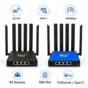 เราเตอร์ 5G WiFi6 แบบดูอัลแบนด์ กิกะบิต พร้อมไฟร์วอลล์ VPN WEP ช่องใส่ซิมการ์ด เสาอากาศ 6 ต้น รองรับผู้ใช้ 64 คน CPE โมเด็ม 5G - Product Image 3