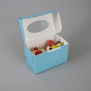 กล่องเค้กวันเกิดใสหรูหรา Sunshine Small MOQ พร้อมหน้าต่างสำหรับบรรจุภัณฑ์ - Product Image 4