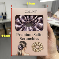 Lot de chouchous en satin surdimensionnés, élastiques pour cheveux, attaches pour queue de cheval pour femmes