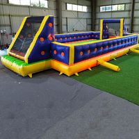 Terrain de football gonflable professionnel en gros pour l'extérieur, arène sportive gonflable, terrain de soccer