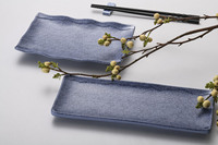 Plato Rectangular de Melamina Estilo Japandi Ecológico de 11 Pulgadas con Diseño de Hoja de Oro y Múltiples Patrones para Comida Japonesa Izakaya Yakitori y Sushi
