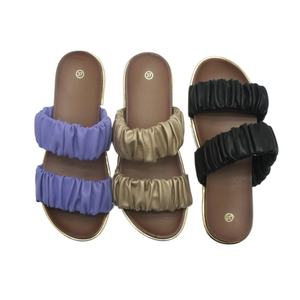Sandalias de Punta abierta con dos correas para <span class=keywords><strong>mujer</strong></span>, zapatos de moda, sandalias de compras al aire libre con soporte de arco anómico y cubrebocas de tacón, novedad - Product Image 1