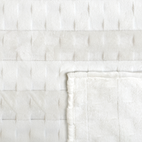 Couverture en flanelle jacquard OEM à fil AB, simple couche, fabriquée en usine pour les programmes de vente au détail sous marque privée