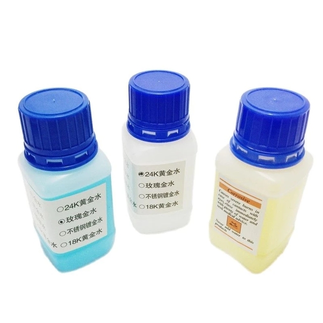 100ml White Gold Plating Solution 24k 18k Electro Plating Liquid