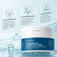 Disques de coton purifiants pour les pores BHA Acide Salicylique Arbre à Thé Postbiotique Clarifiant Affinant la texture Contrôle du sébum Matifiant Soin Quotidien
