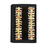 Dompet Lipat Tiga Poliester Kustom Pribadi Motif Bunga Puakenikeni Harga Grosir Murah Dompet Fashion