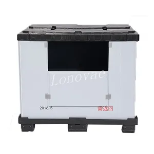 Price Plastic Foldable Bins Collapsible Bulk Container Heavy duty industry use Plastic Pallet Boxes