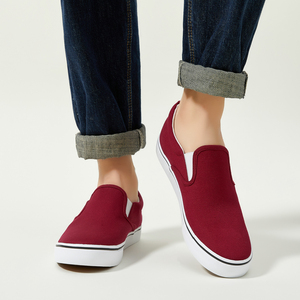 Men's Casual Low <b>Top</b> Canvas Shoes Trendy Slip-On Design for Everyday <b>Walking</b> Ladies Shoes - Product Image 5