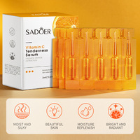SADOER Sérum Vitamine C Tenderness, Niacinamide, Acide Hyaluronique, Hydratant, Éclaircissant, Anti-âge, Ampoule Visage 2ml x 20pcs