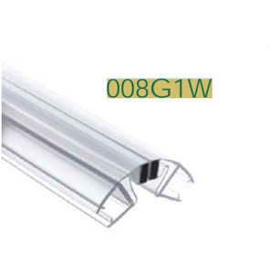 Bande d'étanchéité magnétique transparente semi-circulaire moderne insonorisée pour portes de salle de bain avec certification SGS et garantie de 5 ans - Product Image 1