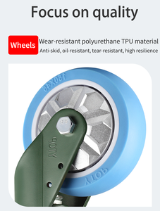 ISO Preço De Fábrica Azul <span class=keywords><strong>2</strong></span> Polegadas Rodízio Roda Trolley Castor PU Rodízio Giratório - Product Image 3