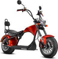 Motocicleta Eléctrica Loyal 3000W Citycoco 2000W, Almacén en Europa, con Certificado EEC COC, Velocidad de 45 km/h