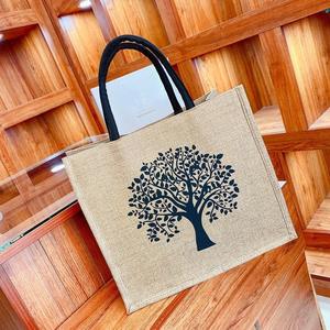 Sac fourre-tout écologique imprimé, épaissi et renforcé, de haute qualité pour femmes, style rétro vintage européen et américain, toutes saisons - Product Image 3