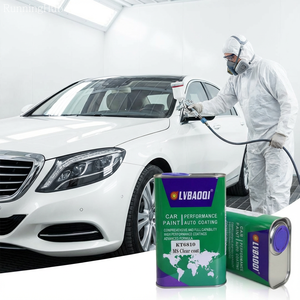 LVBAOQI 1K/2K Barniz Transparente de Secado Rápido para Automóviles |   Acabado de Pintura para Automóviles HS/MS |   Reacabado Profesional de Fábrica - Product Image 1