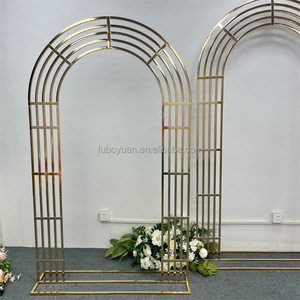 Sang Trọng Kim Loại Vòm Khung Sắt Hoa Vòm Backdrop Đứng Hiển Thị Thiết Lập Đám Cưới Prop Bố Trí Trang Trí Tổ Chức Sự Kiện Nguồn Cung Cấp Vuông Đảng - Product Image 4
