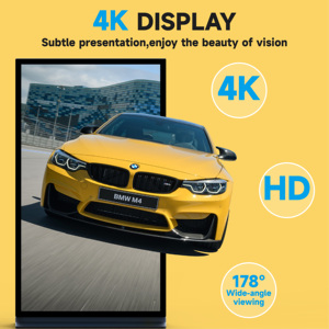 Kiosque numérique sur pied pour intérieur, écran LCD 75 pouces 4K Full HD, avec système d'exploitation Android, CMS basé sur le cloud et RDM, écran tactile en option, pour clinique - Product Image 2