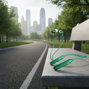 Écouteurs sans fil à réduction de bruit pour le sport, avec indicateur de batterie LED et micro, fabriqués en Inde (compatible V5.2) - Product Image 3