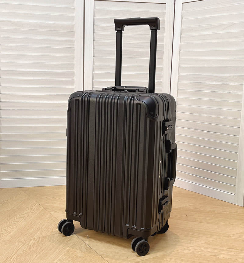 Boîte à cadre en aluminium à surface givrée noire classique