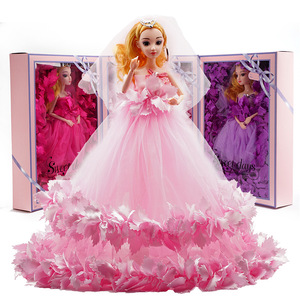 Muñeca de Boda de 40 cm, Juguete <span class=keywords><strong>para</strong></span> Niños, Regalo, Vestido de Princesa, Juego de Regalo, Casa de Juegos de Vinilo, Disfraz, el Mejor Regalo <span class=keywords><strong>para</strong></span> <span class=keywords><strong>Niñas</strong></span> - Product Image 1