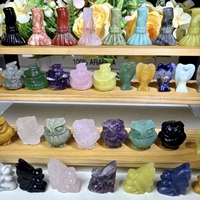 Prix de gros : Pierres de guérison en cristal, matériaux variés, sculptures Hibou, Ange, Citrouille pour ornement