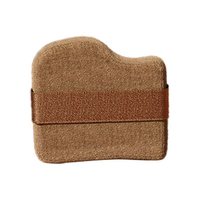 Xunfuji Poudre Compacte Chocolatée Effet Biscuit, Mini Houppette Floquée Lavable Format Doigt, Lot de 6 Correcteurs de Maquillage