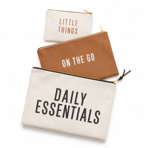 Fashionable Custom Size Recycled Cotton Canvas Cosmetic Make Up Bag Canvas Makeup Bag With Printing Logo - Product Image 4