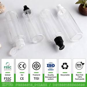 Personnalisation disponible 200ml conteneur d'emballage de voyage bouteilles de pulvérisation de brouillard d'emballage de <span class=keywords><strong>gel</strong></span> de bain avec au-dessus du chapeau - Product Image 6