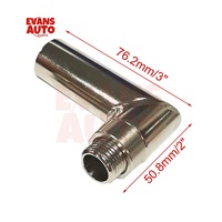 Capteur d'oxygène universel 304SS, angle de 90 degrés, 45 mm, filetages M18*1.5, adaptateur de capteur d'oxygène 3 pièces