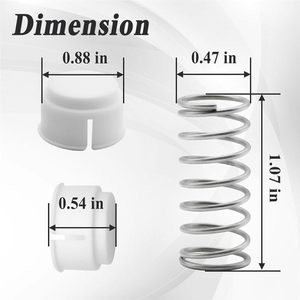 Igloo Cooler Replacement Buttons And Springs 4 Pack White PP Material For Playmate Insulation Box - Product Image 2