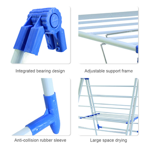 Stendibiancheria Mobile per Interni ed Esterni, Stendino da Terra in Acciaio per Asciugare Vestiti e Asciugamani - Product Image 2