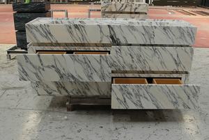 Armoire en bois massif contreplaqué marbre laminé <span class=keywords><strong>collé</strong></span> onyx avec boîte complète - Product Image 5