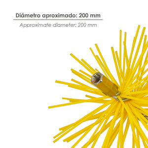 Spazzola per Camino in Nylon 200mm M12 - Product Image 4