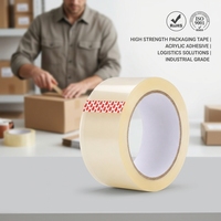 Cinta Adhesiva de Embalaje Personalizada con Logotipo Impreso, Cinta Adhesiva Bopp Transparente de Alta Resistencia para la Identidad Comercial Personalizada