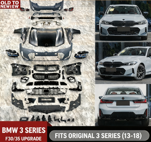 ชุดแต่งภายนอกรถยนต์ Auron BMW ซีรีส์ 3 รุ่น F30 G20 แบบใหม่ อัพเกรด ชุดกันชน ปี 2013-2018 ราคาดีที่สุด ชุดเต็มพร้อมไฟ - Product Image 3